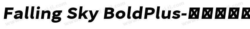 Falling Sky BoldPlus字体转换